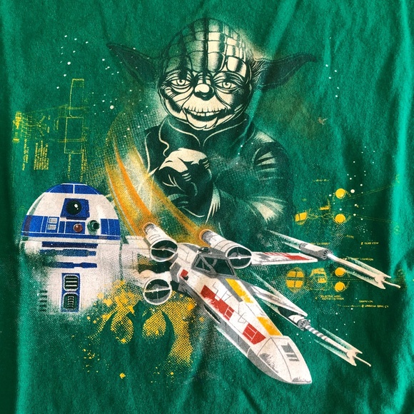 Kids’ Star Wars Yoda R2D2 Short Sleeve T-Shirt - Picture 2 of 4